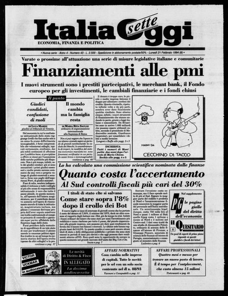 Italia oggi : quotidiano di economia finanza e politica